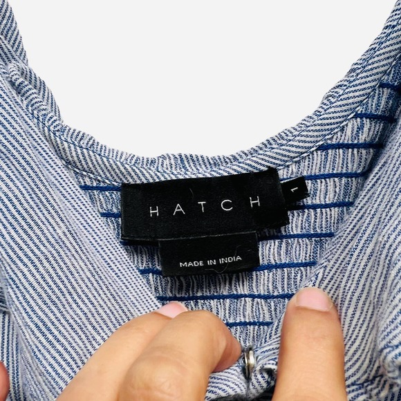 Hatch The Sarah Maternity Dress V Neck Smocked Ruffles - Picture 6 of 7